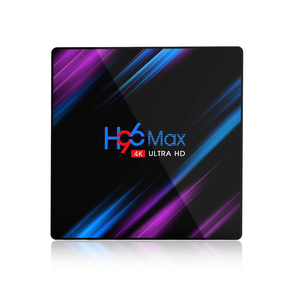 H96 MAX Ʈ TV ڽ, ȵ̵ 9.0, RK3318, 2 + 16G